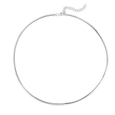 14K Gold Skinny Omega Diamond Bar Bracelet
